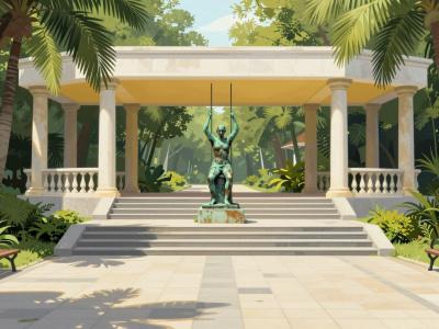 AI-generated illustration of Alameda Park