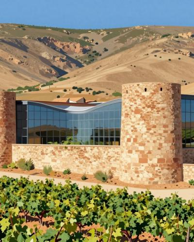AI-generated illustration of Bodegas de Olite