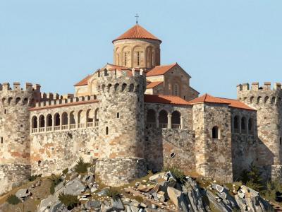 AI-generated illustration of Castillo de Ujué