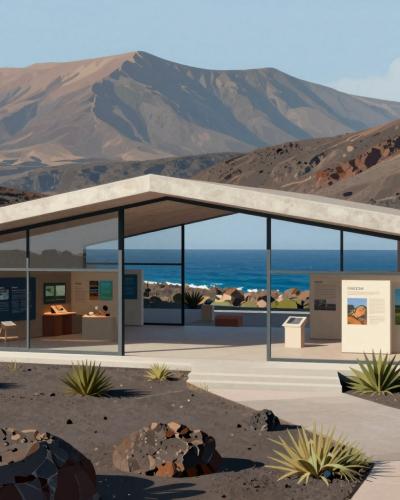 AI-generated illustration of El Hierro Biosphere Reserve Visitor Center