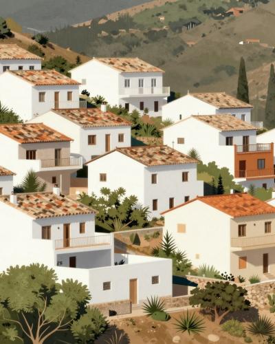 AI-generated illustration of El Pinar de El Hierro