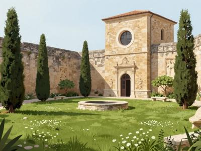 AI-generated illustration of Jardín de Pelayo