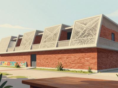 AI-generated illustration of Mercado de Abastos