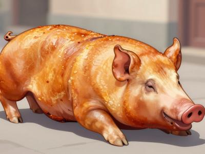 AI-generated illustration of Segovia Roast Pig (Cochinillo Asado)