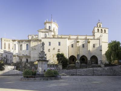 Santander Cathedral seen from the square below