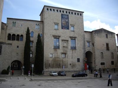 Façade of the Episcopal Palace of Girona, home of the Museu d'Art
