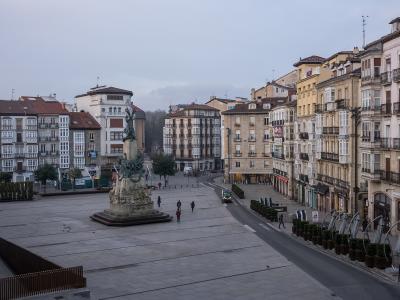 The Plaza de la Virgen Blanca in the old town of Vitoria-Gasteiz