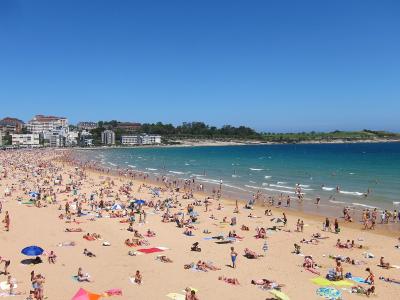 The sweep of El Sardinero beach in Santander