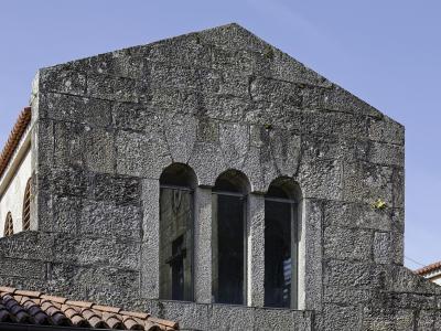 The granite market halls of the Mercado de Abastos in Santiago de Compostela