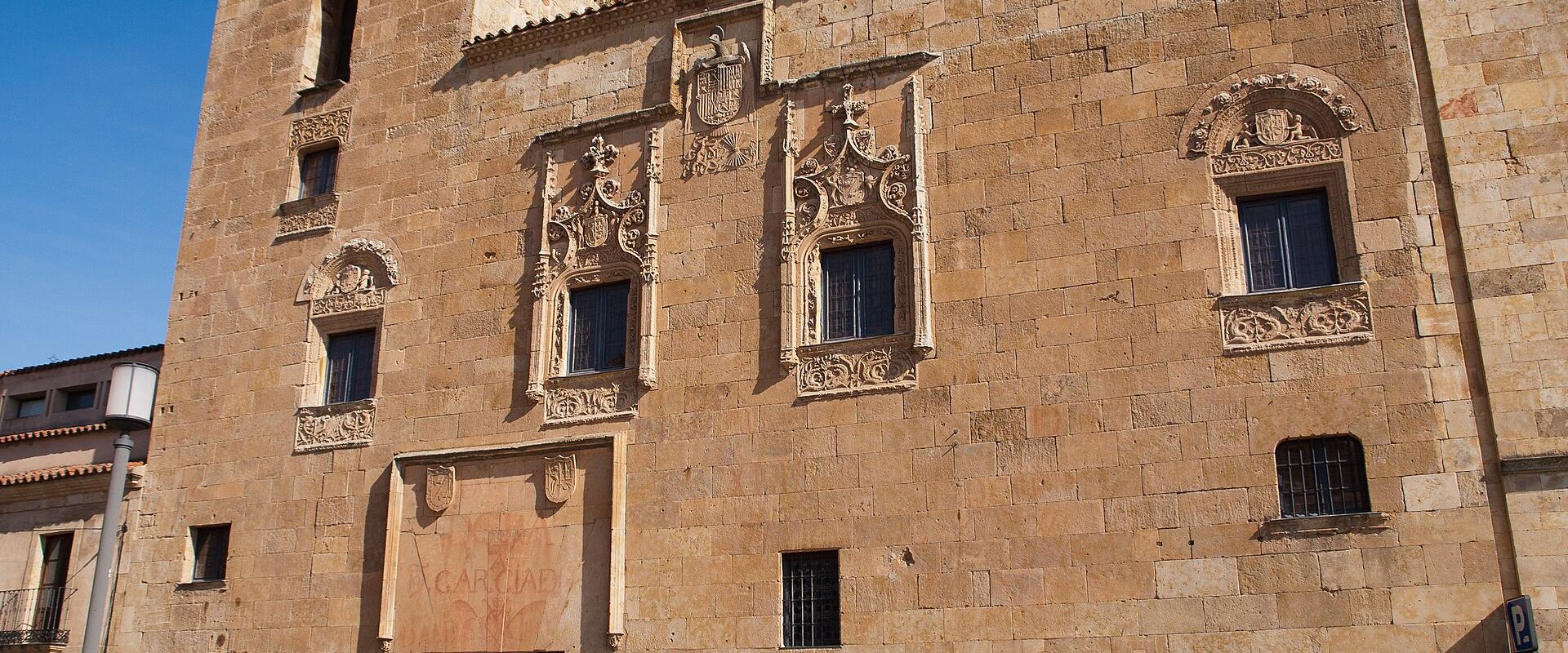 Plateresque façade of the Casa de los Abarca, home of the Museo de Salamanca