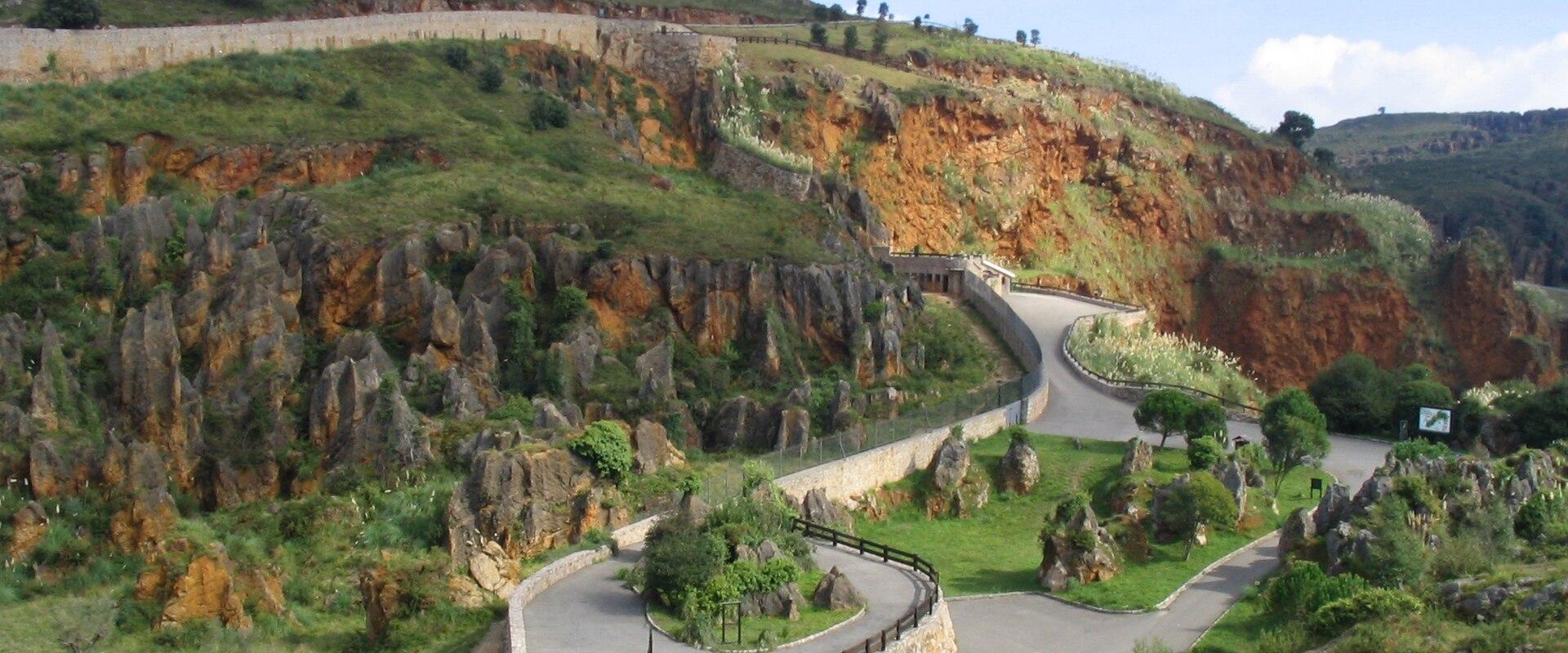 The karst landscape of the Cabárceno Nature Park