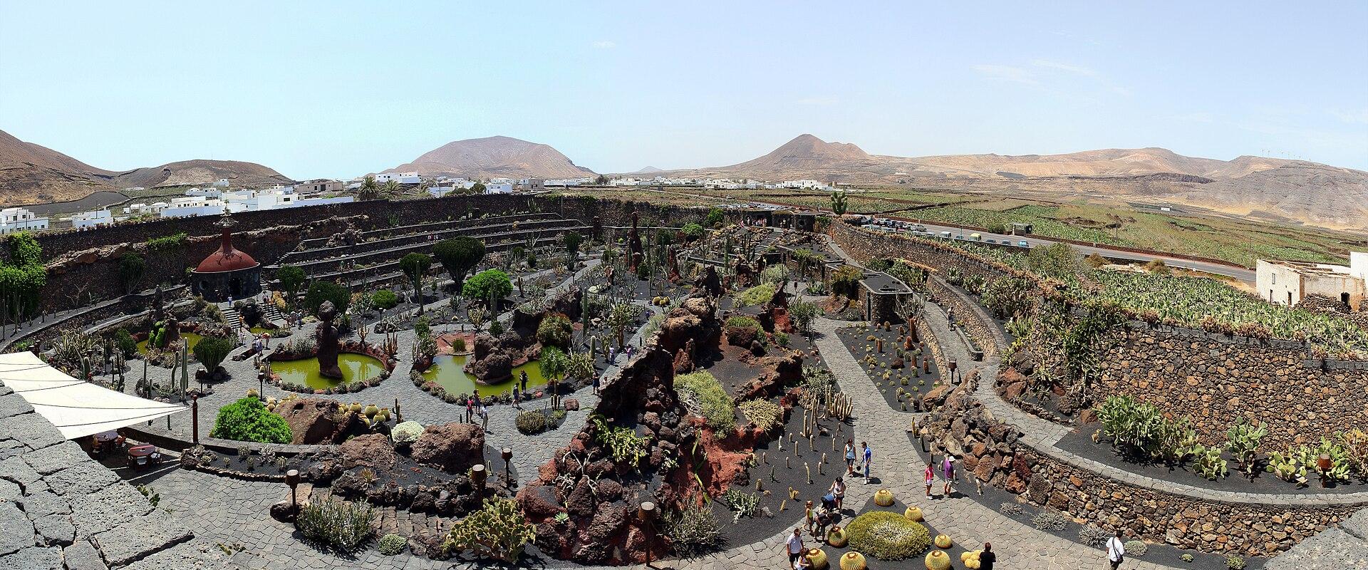 The amphitheatre of César Manrique's Jardín de Cactus, Lanzarote