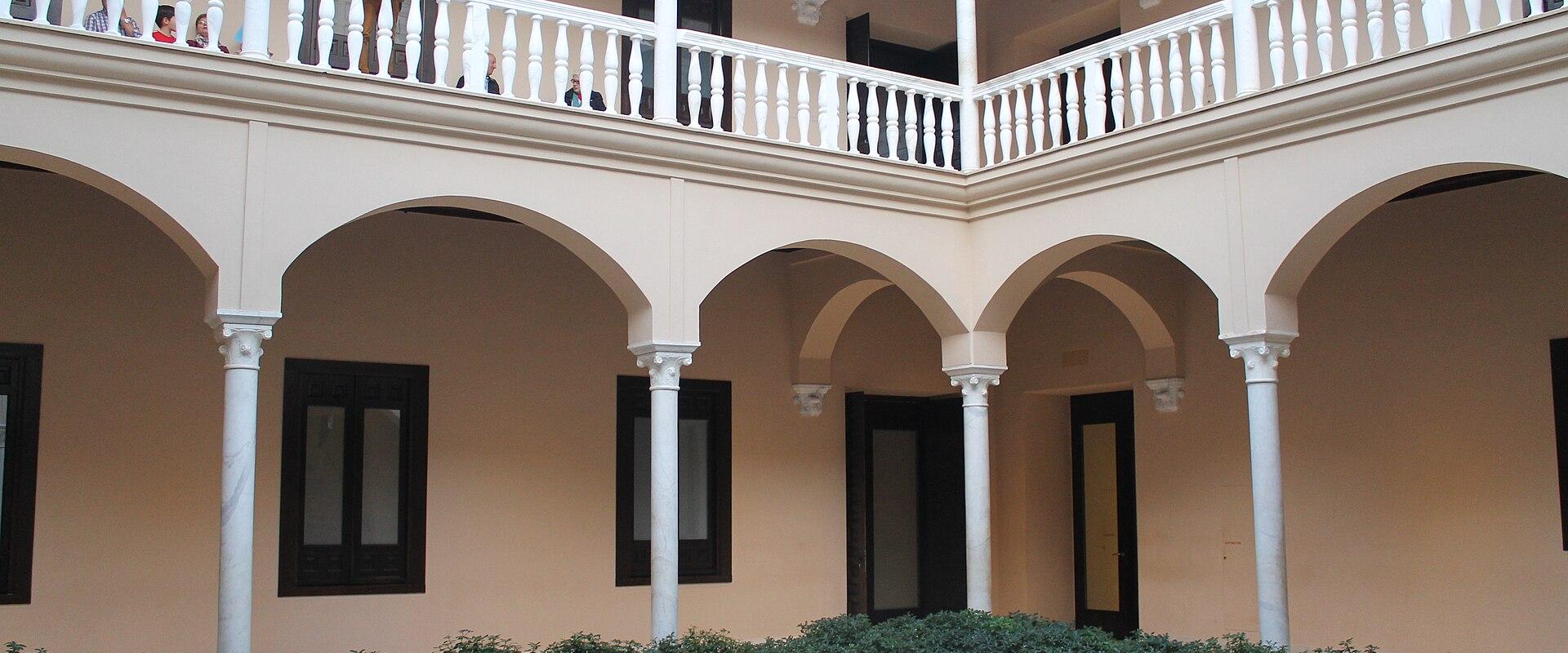 The arcaded courtyard of the Palacio de Buenavista, home of the Museo Picasso Málaga