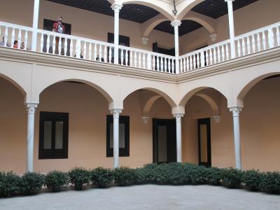 The arcaded courtyard of the Palacio de Buenavista, home of the Museo Picasso Málaga