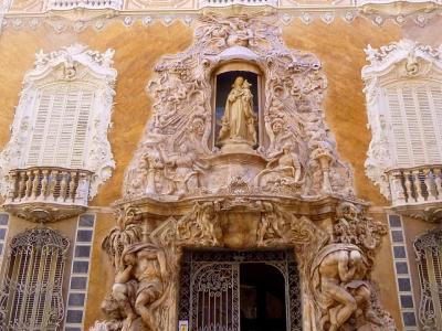 The alabaster portal of the Palacio del Marqués de Dos Aguas, home of the National Ceramics Museum in Valencia