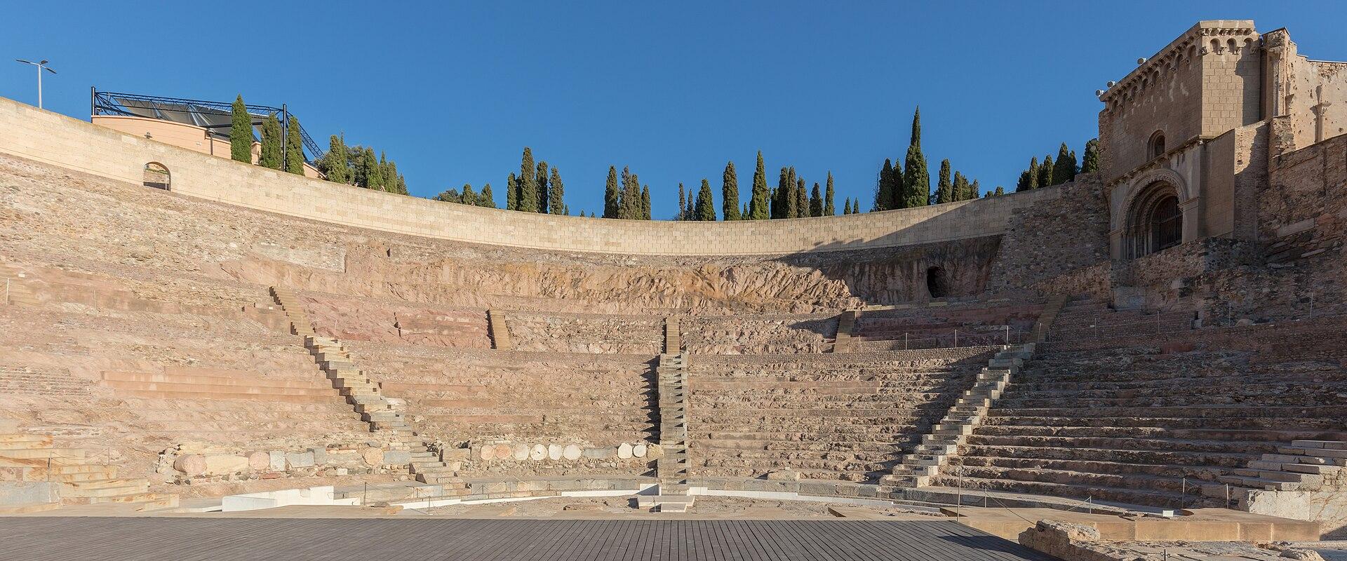 The Roman theatre of Cartagena, Region of Murcia