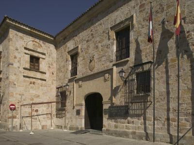 The stone façade of the Palacio de los Condes de Alba y Aliste, now the Parador de Zamora