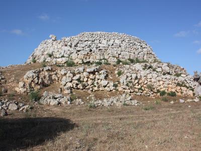 The prehistoric Talaiot de Trebalúger in Menorca