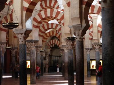 The red-and-white horseshoe arches of the Mezquita-Catedral of Córdoba
