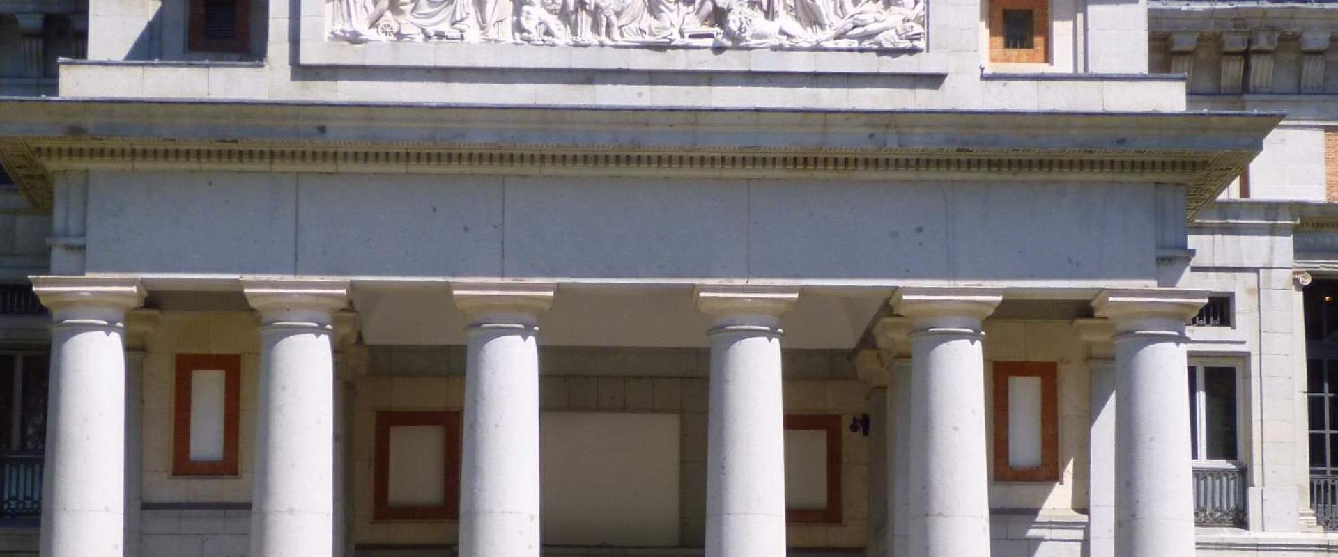The Villanueva building of the Museo del Prado in Madrid